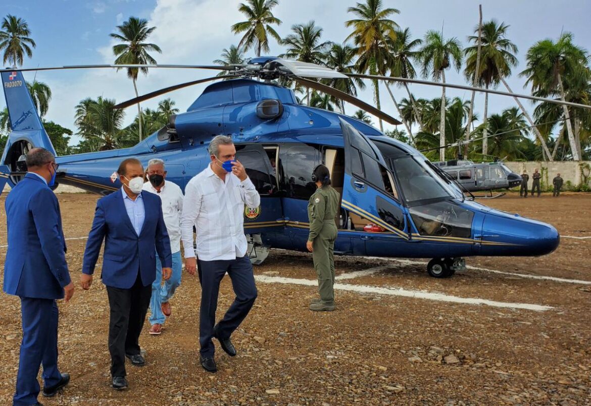 Helicóptero presidencial aterriza de emergencia por situación climática
