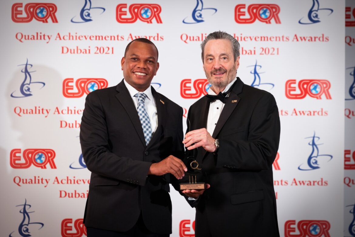 Edesur Dominicana recibe en Dubai premio internacional «ESQR’s Quality Achievements Award 2021»; categoría oro*