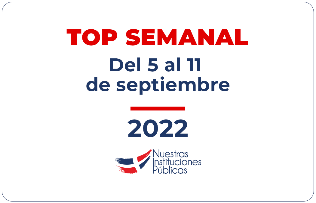 Top Semanal del 5 al 11 de septiembre de 2022
