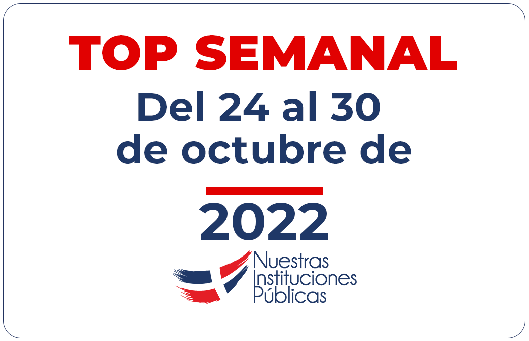Top Semanal del 24 al 30 de octubre de 2022
