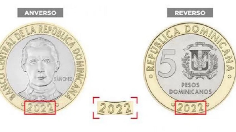 Banco Central pone a circular nueva moneda de RD$5