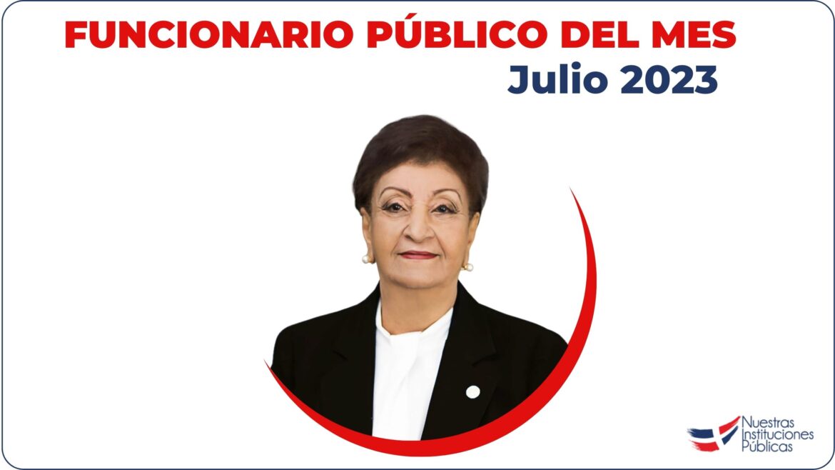 Besaida Manola Santana de Báez, directora ejecutiva del INAIPI, es declarada funcionario público del mes