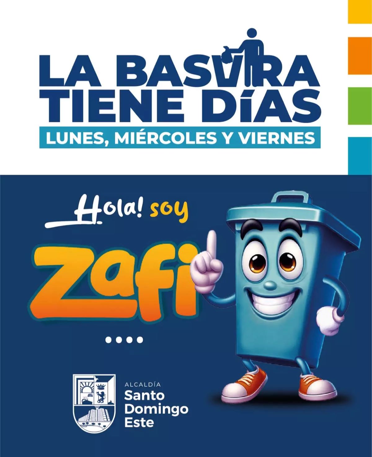 Alcalde Dío Astacio lanza campaña educativa «La Basura Tiene Días» en Santo Domingo Este