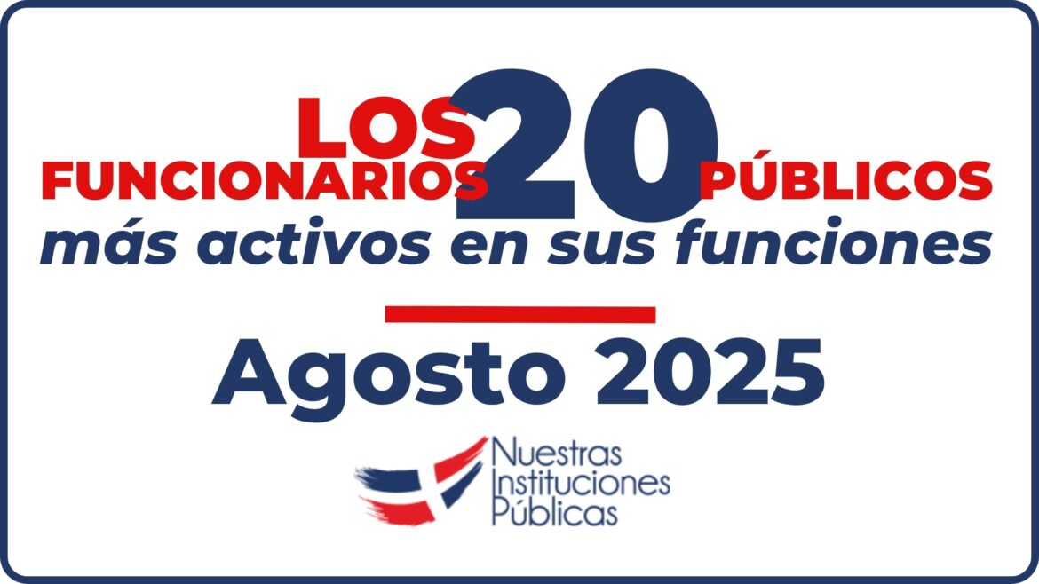 20 funcionarios mas activos