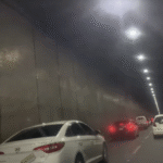 Obras Públicas pinta de gris los laterales del túnel de Las Americas y elimina los murales
