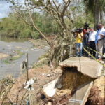 MOPC informa afectaciones en carreteras, caminos vecinales y un puente por efectos de la tormenta Melissa