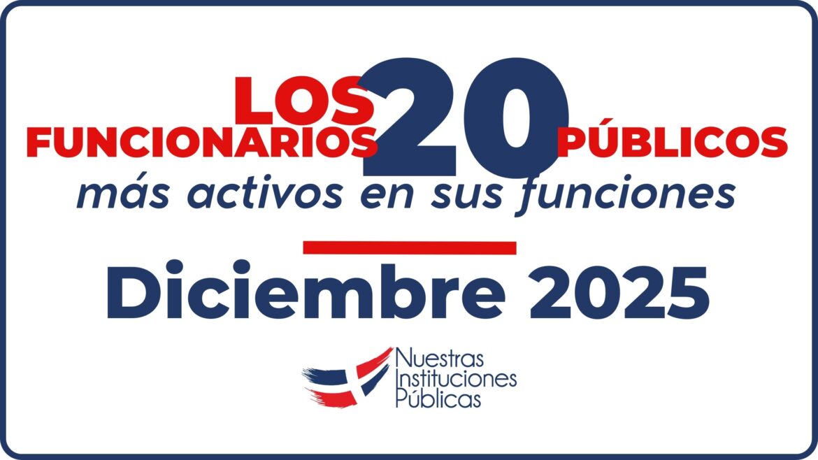 Los 20 Funcionarios mas activos – Diciembre 2025