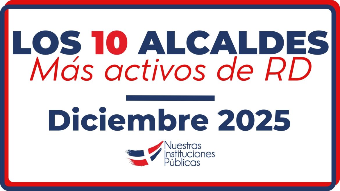Los Alcaldes más activos – Diciembre 2025