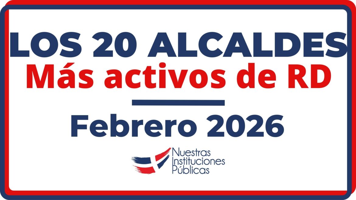 Los 20 alcaldes mas activos febrero 2026