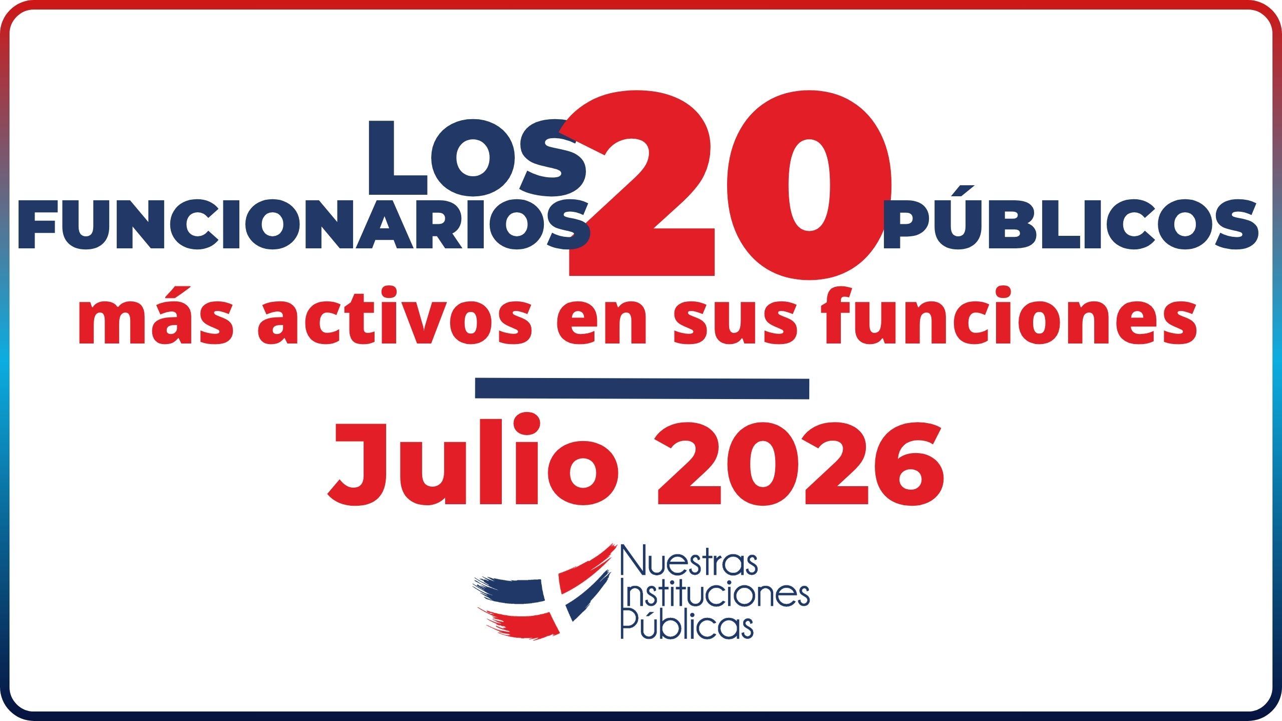 Los 20 Funcionarios mas activos - Julio 2026