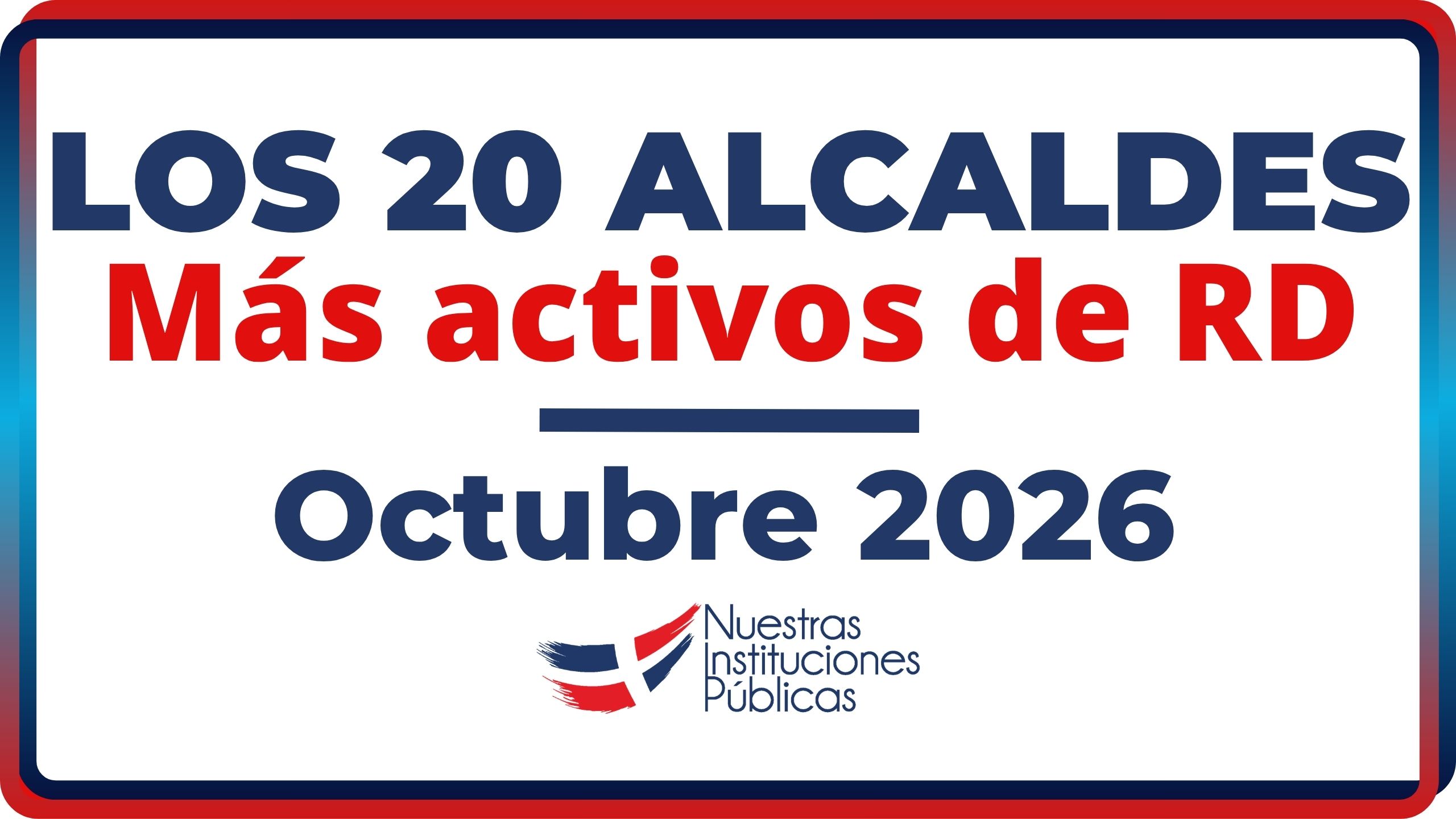 Los 20 Alcaldes mas activos
